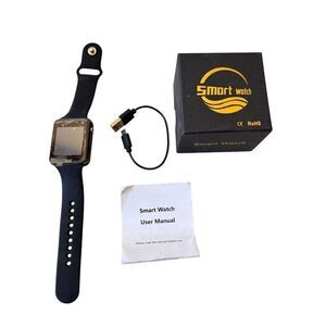 Unisex Black Smart Watch with Charger # 2483